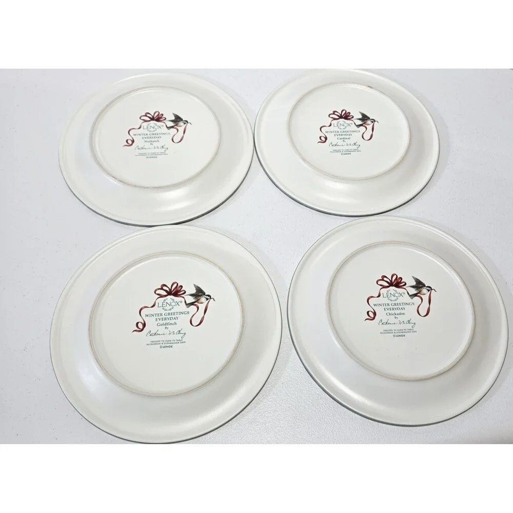 Lenox  Winter Greetings Salad Plates 8.5